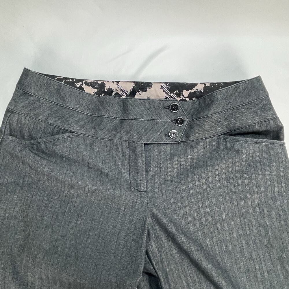 Joe B by Joe Benbasset Women's Gray pinstripe streight leg dress pants sz 13 - Picture 4 of 6